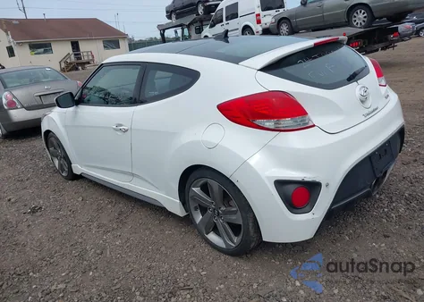 2013 Hyundai Veloster Turbo W/Blue z USA, uszkodzony, nr VIN KMHTC6AE9DU110816